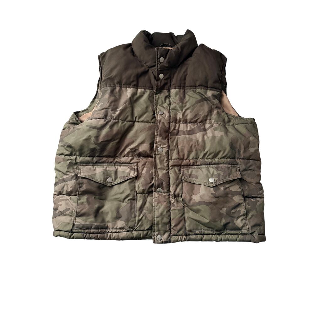 Old Navy Men's Camo Puffer Vest XXL